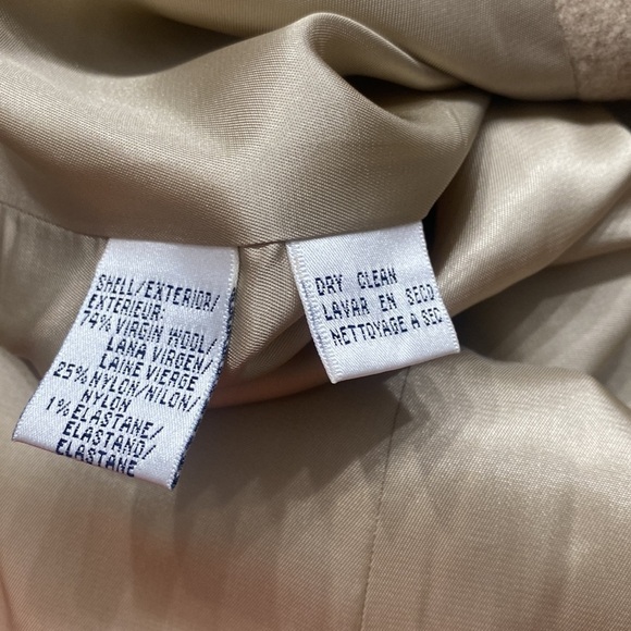 Rena Rowen virgin wool tan blend blazer size M - Picture 6 of 6